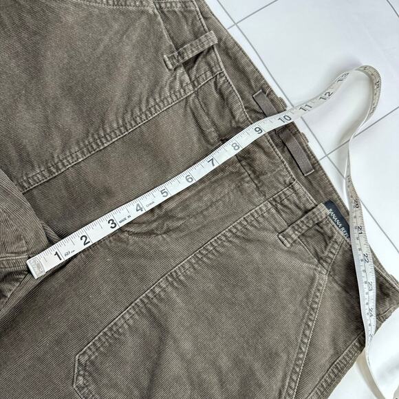 Banana Republic Pants Womens 10 Petite Brown Corduroy Jogger Utility Ankle Zip - Picture 10 of 13